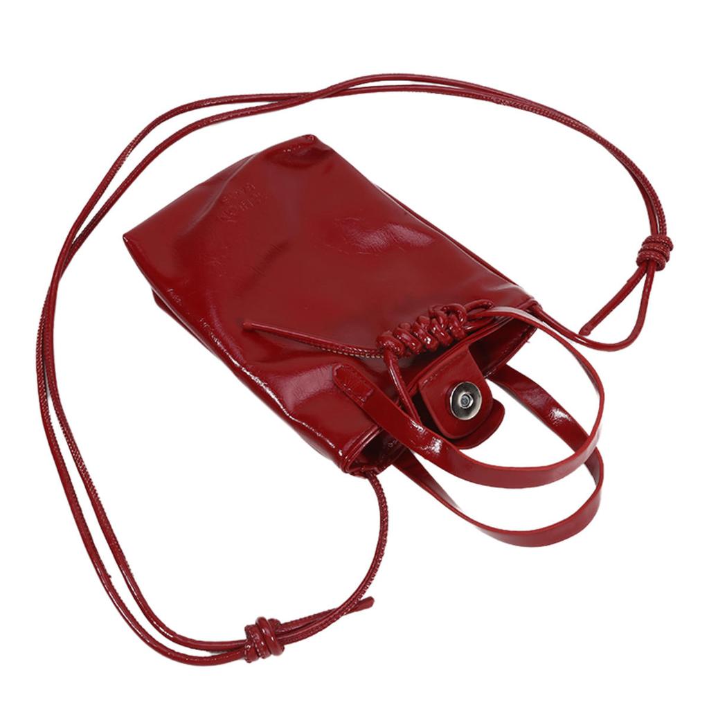 Mini Umhängetasche aus PU-Leder für Damen Koreanische Mode Schultertaschen Damen Einfache Retro Handtaschen Handy Geldbörsen Beutel