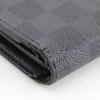 Louis Vuitton Brazza Portefeuille Purse N62665 Black Damier Grafitto Canvas Mens Used