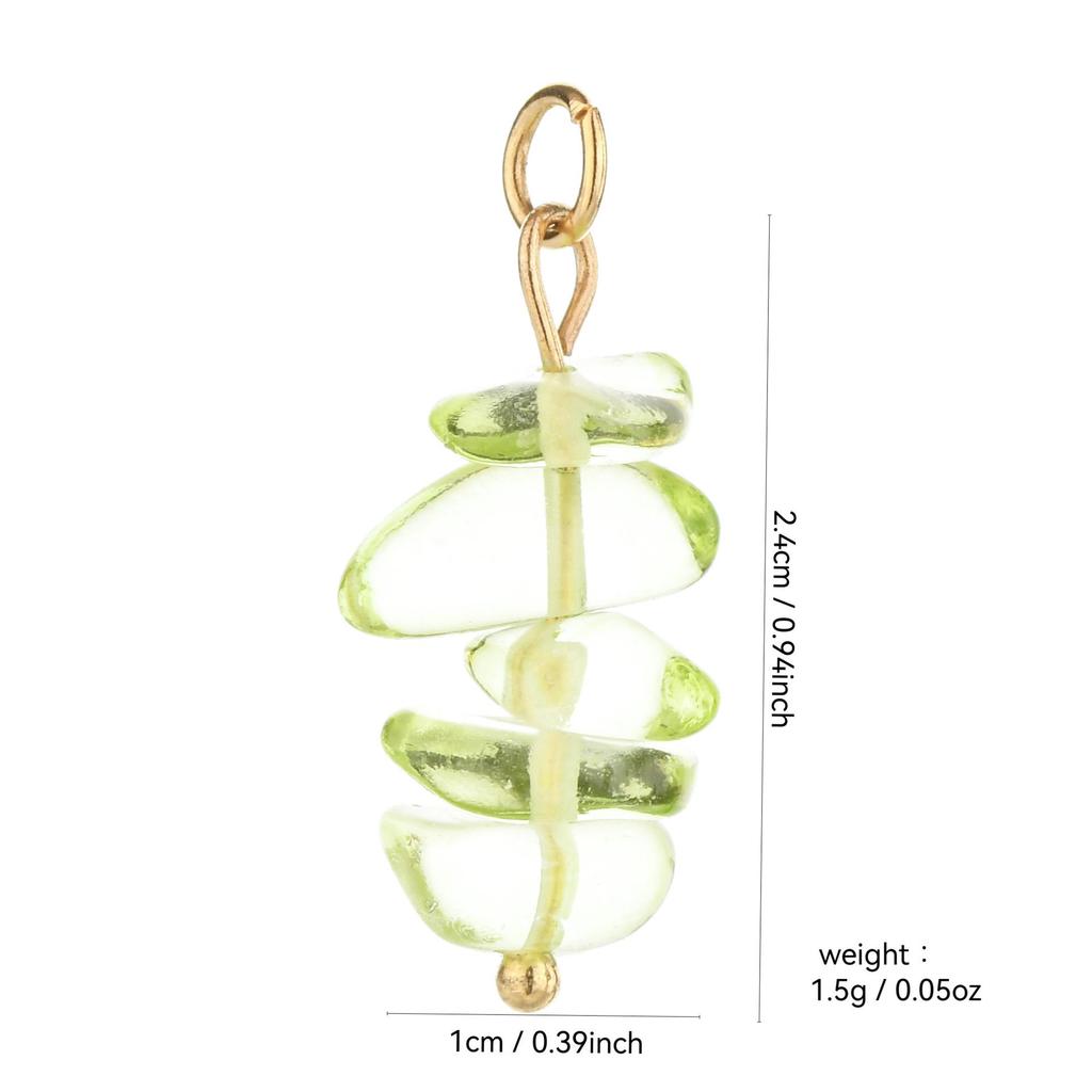Multi-Stone Ceramic Faux Pearl Cat's Eye Beaded DIY Earrings Pendant