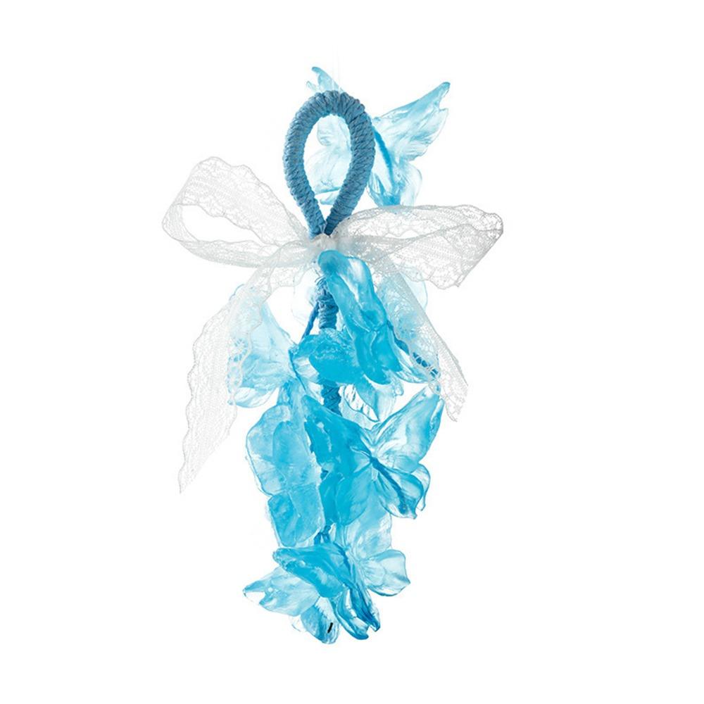 Transparent Crystal Butterfly Scented Soap Simulated Rich Foam Butterfly Cold Soap Can Be Cut Hanging Handmade Soap for Shower Blue