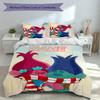 3pcs Custom Name Trolls Bedding Set,Includes 1 Duvet Cover and 2 Pillowcases,All-season Bedroom Decor