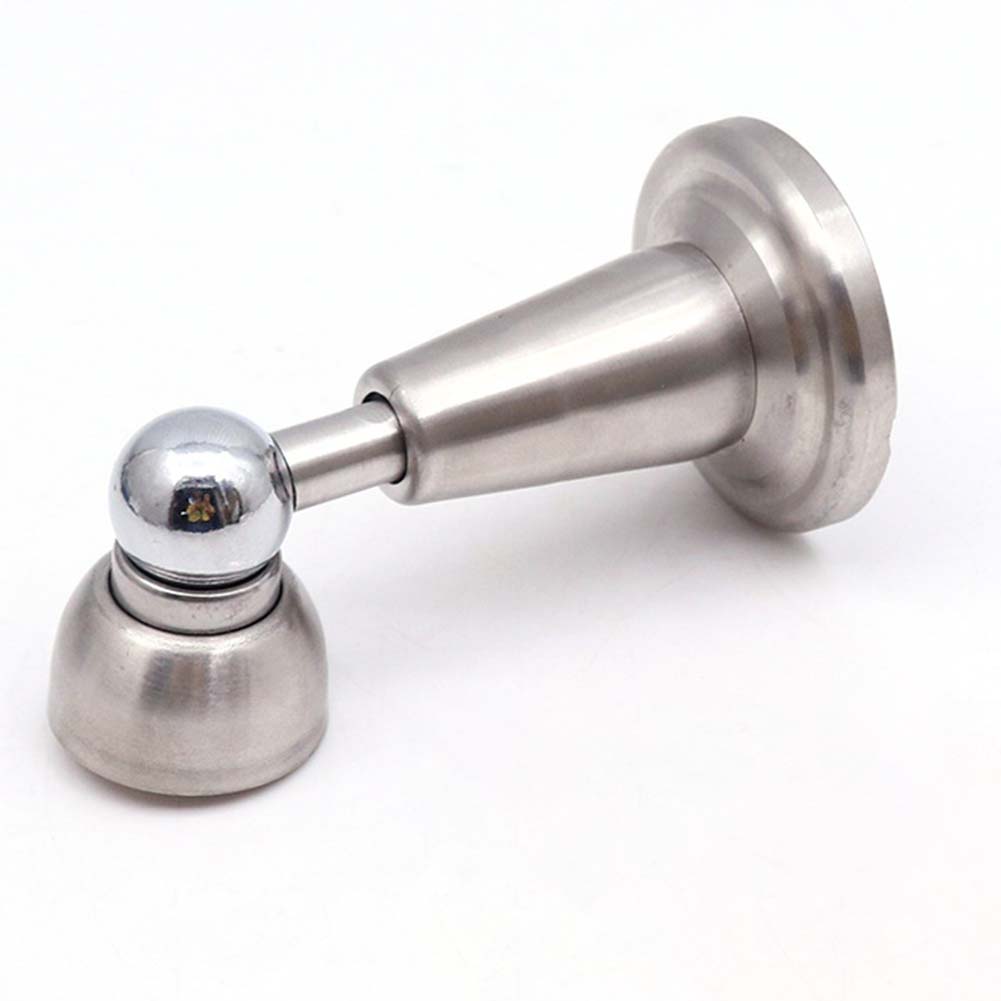 Stainless Steel Door Stop Magnetic with Hydraulic Spring Loaded Catch for Soft Door Closing and Wall Protection
