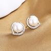 Fashion Freshwater Stud Earrings, High-End Love Earrings, Versatile Temperament Earrings