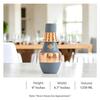 Pure Copper Bedroom Bottle with Inbuilt Glass Storage & Drinkware, Volume 1.25 Litre (Pack of 2)