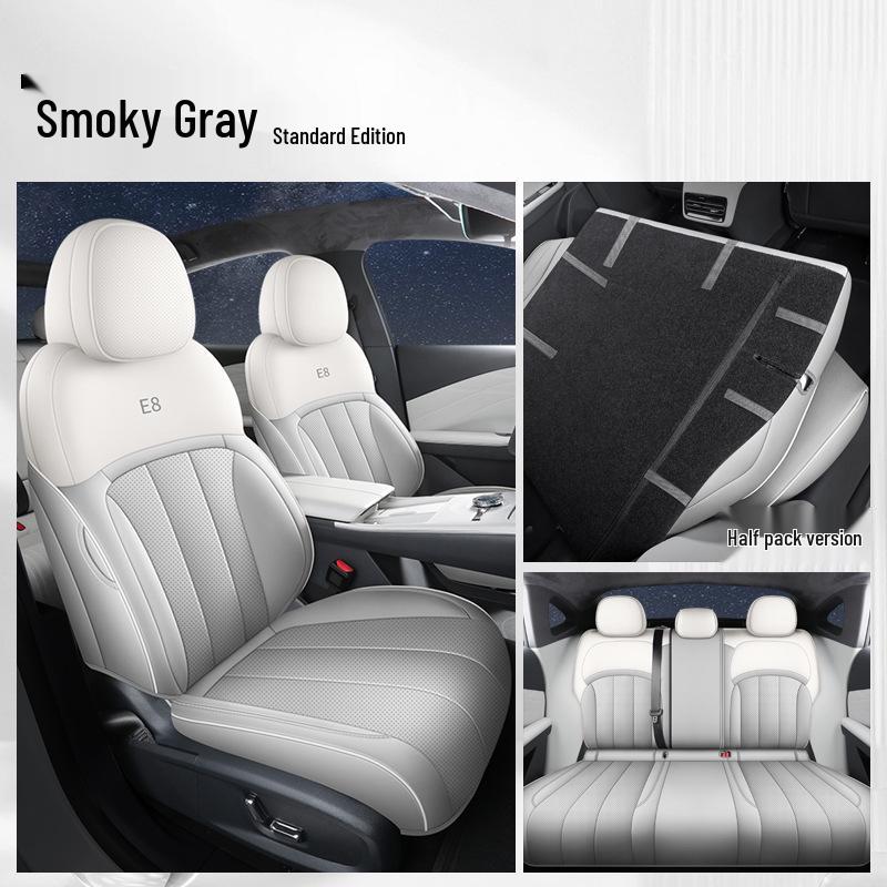 

Galaxy E8 Universal Full Leather Car Seat Cushion - New Model for Special Cars, Five-Seat, Four Seasons. Galaxy E8 Specific