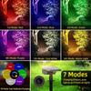 1500mAh Outdoor Solar Lichter 10 Led Wasserdichte Bunte Solar Rasen Licht Wand Lampe 7 Farben RGB Landschaft Scheinwerfer