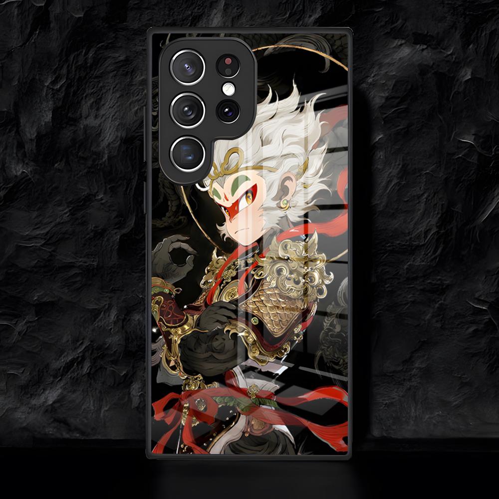 Cool Monkey King Phone Case For Samsung S26 S25 Edge Ultra 24 23 22 21 Ultra Plus Fe A55 56 15 4G 5GGlass Cover