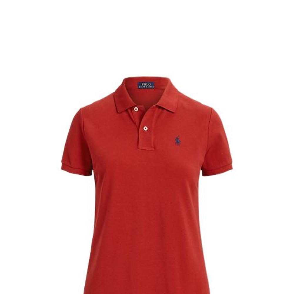 Polo Ralph Lauren Cotton Mesh Polo Dress Women Dresses Red WMPODRSNFA20227-600