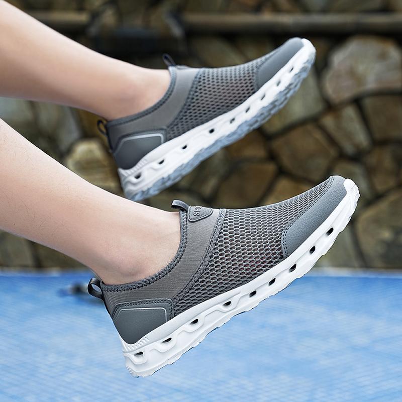 36-48Unisex Sport Shoes End Hollow Mesh Sports Casual Shoes Involved Outdoor Shoes Large Size Women's Shoes