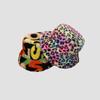 Dye Leopard Tie Print Plush Retro Fisherman Hat Thickened Warm Accessories Girl