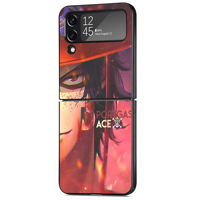 

Чехол для телефона Samsung Galaxy Z Flip 4 Z Flip 3 5G ZFlip ZFlip3 Flip3 zflip Flip4 Black Ones Pieces-Ace Cover Samsung Z Flip4 5G