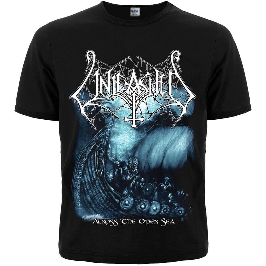 Unleashed  Across the Open Sea  Black T-Shirt dark throne Amon Amarth bathory Unisex T-Shirt XL