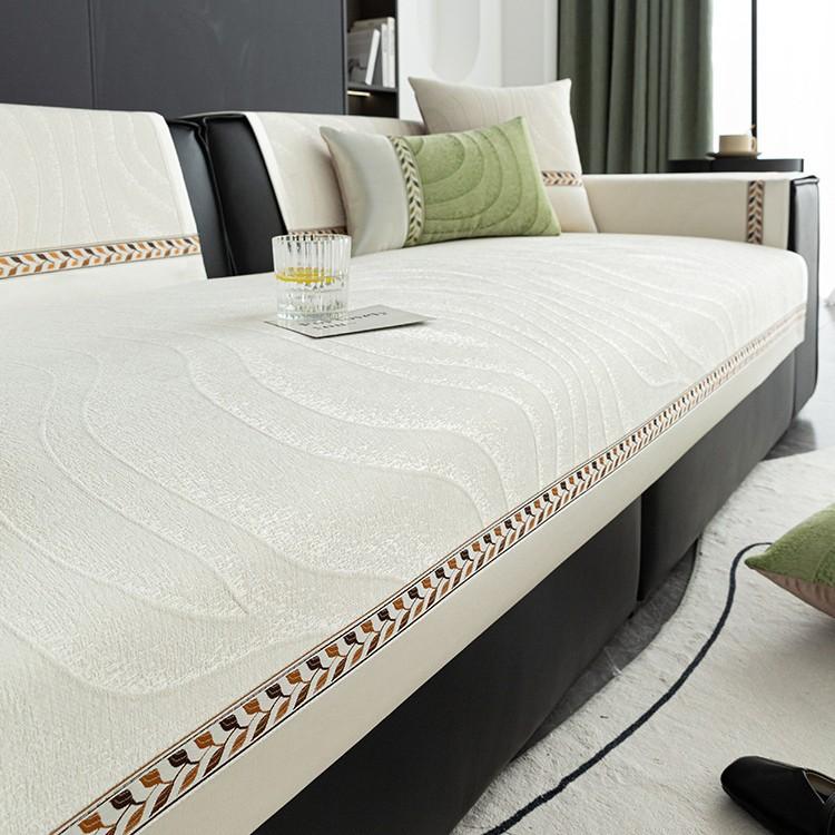 

Cream Snow Neil Sofa Cushion Four Seasons Universal New High-End Sofa Cover Sofa Bed Cross-Border 70*70cm