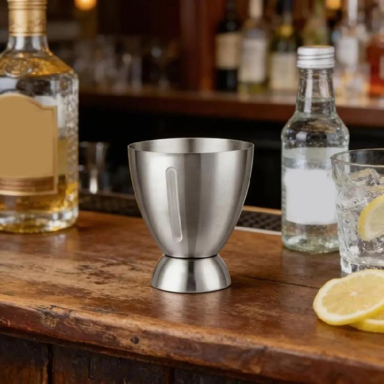 180ml Eggs Shape Stainless Steel Measuring Cup Multifunction Wine Cocktails Bartender Ounces Cup For Cooking