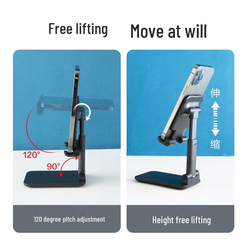 Portable Adjustable Stand for Tablets & Phones | Foldable, Telescopic Design for Comfortable Viewing