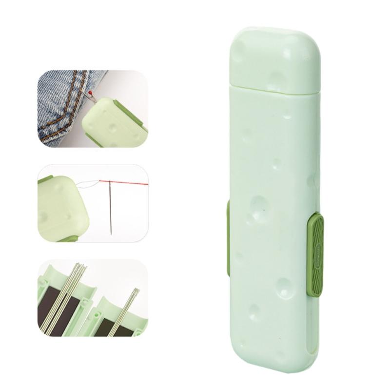 Retractable Seam Unpicker and Threader with Magnetic Needle Pin Holder Multifunctional Needle Threading Tool for Sewing