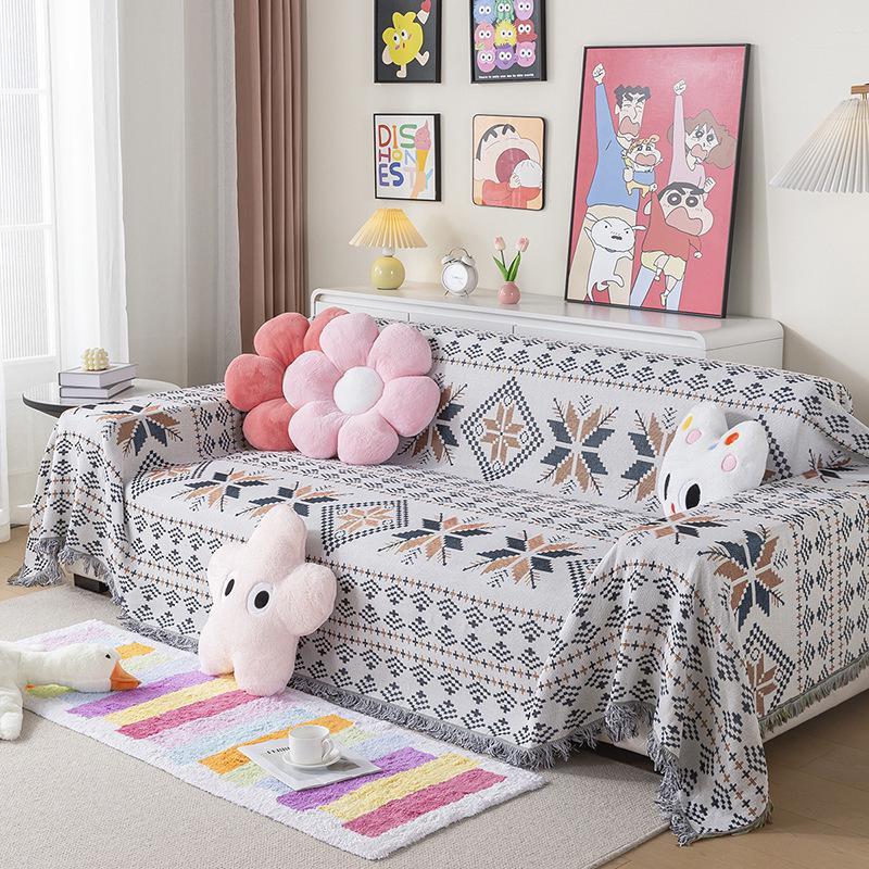 Toalla de sofá con grafiti americano: Cubierta Decorativa de Estilo Japonés y Coreano con Patrones Abstractos Coloridos