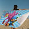 Cartoon P-Pocoyo Microfiber Beach Towel Absorbent Quick Dry Soft Yoga Swimming Resort Mountain Climbing Towel
