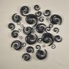 1 Coppia Espansore a Spirale per Orecchio in Acrilico Nero Tappi per Orecchie Stretcher per Piercing all'Orecchio a Spirale Gioielli per il Corpo 1.2mm-24mm Gioielli per Piercing