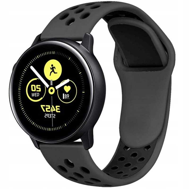 Sc Sport Band 20Mm Dark Gray/Black