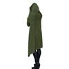 Women's Loose And Comfortable Pile Neck Long Sleeved Solid Color Long Hoodie