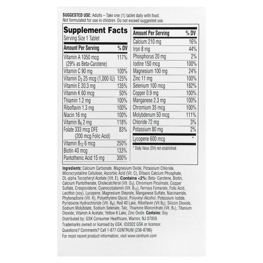 Men's Multivitamin 120 Tablets
