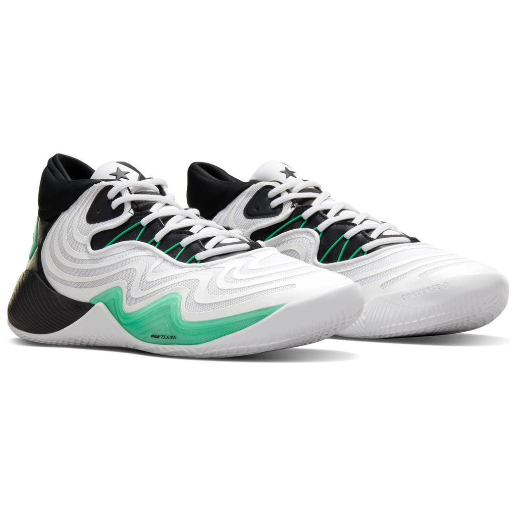 Converse All Star BB Shift CX White Black Apex Green Unisex Sneakers A08648C