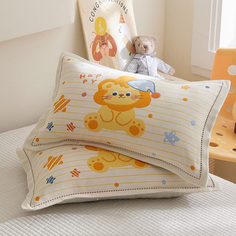 2026 Kids Cartoon Pure Cotton Pillowcase - Breathable, Sweat-Absorbent, Machine Washable, Easy To Clean, No Pilling.