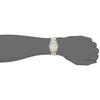 Citizen Q&Q Men's Waterproof Analog Watch with Date, Day Display, White Dial, Metal Band A206-204