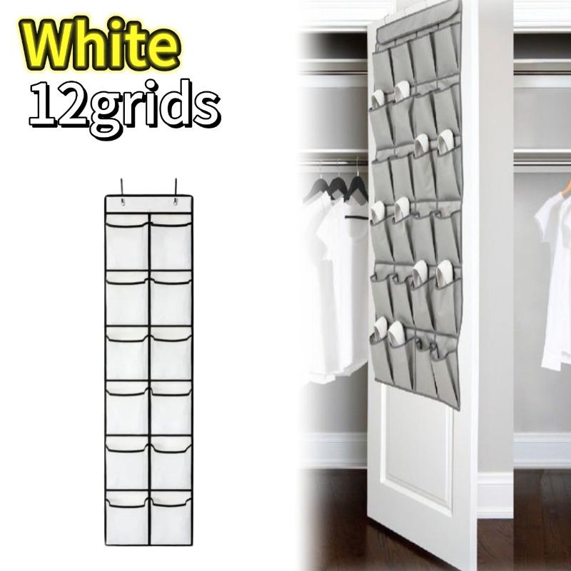 

Over The Door Shoe Rack with 12/24 Large Mesh Pockets Hanging Shoe Organizer for Closet Hanging Shoe Rack Holder Hanger