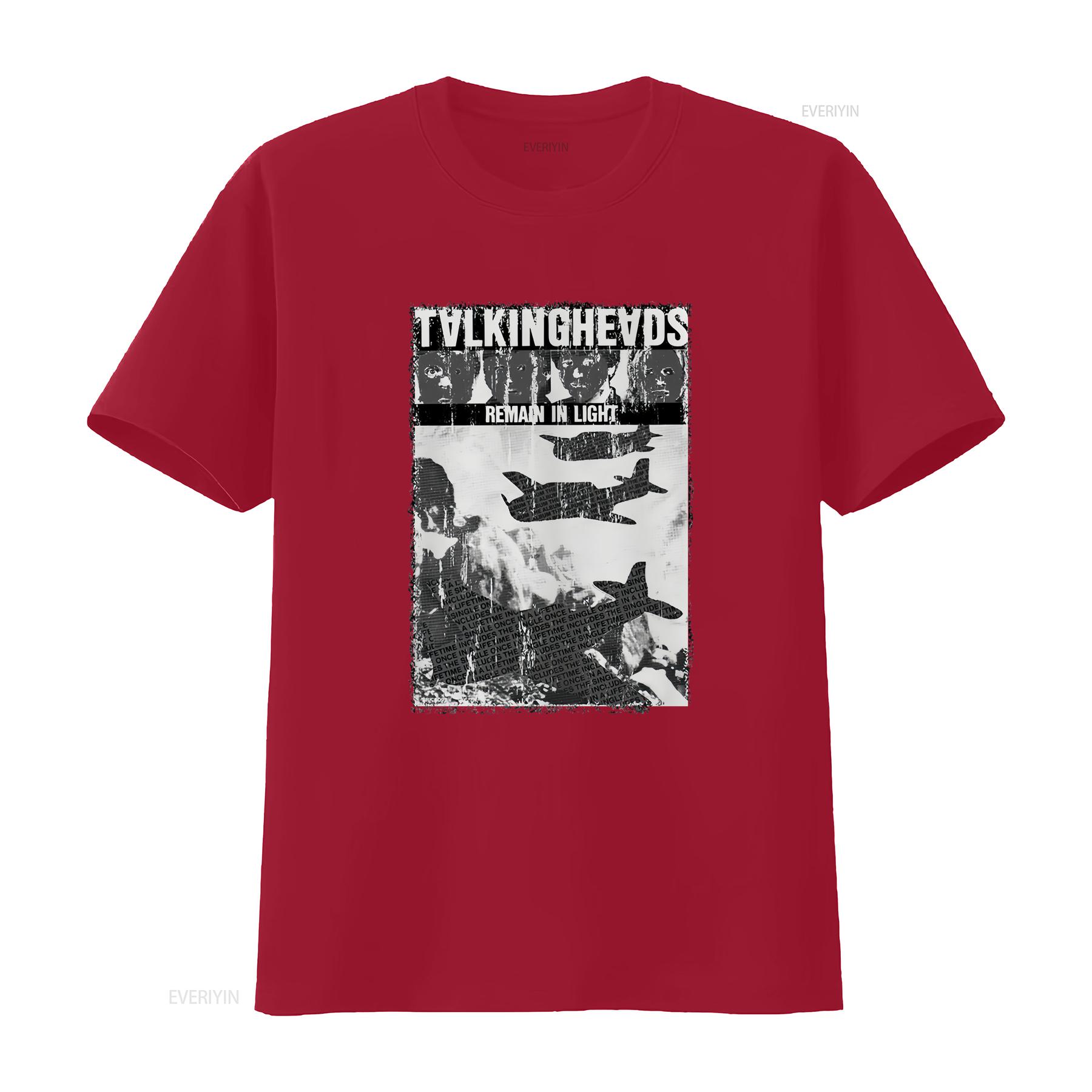 

Talking Heads Remain In Light Punk Rock Poster Music Cool T Shirt P7282 vintage Washed graphic Casual Comfortable Versatile S