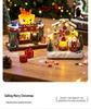 Christmas Glowing Snow House Music Box: Festive Resin Ornament & Night Light Gift