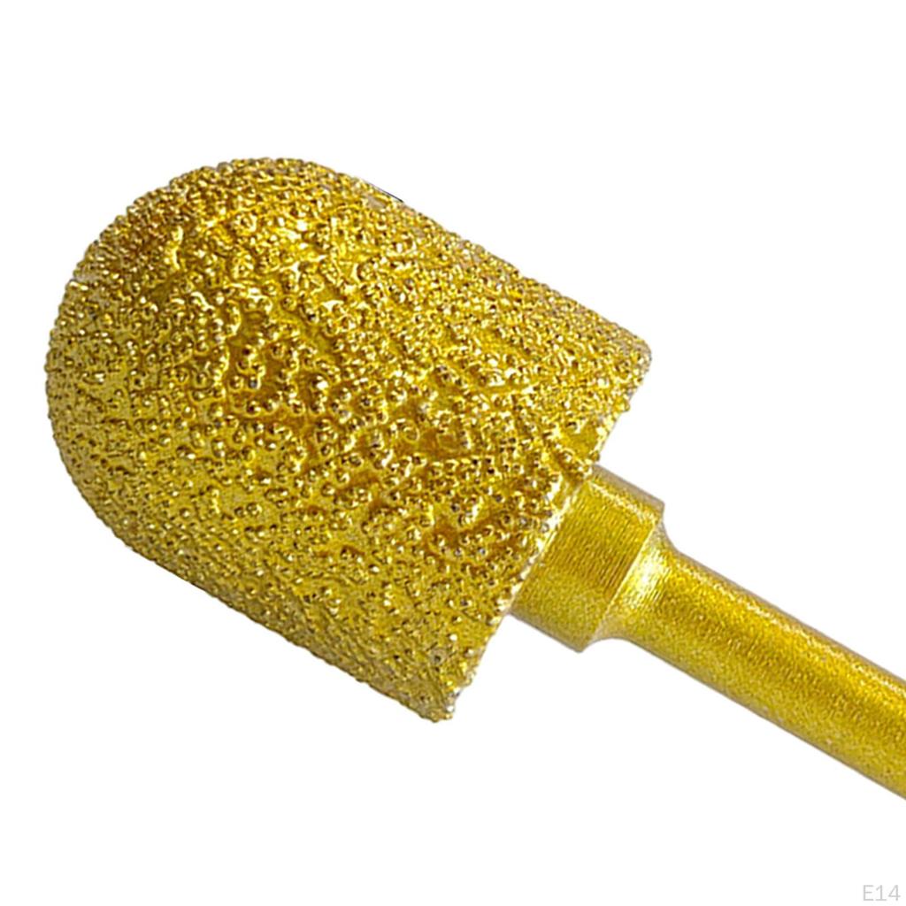 Diamond Bur Drill Bit, Grinding Head, Mounted Tip, Bit for Stone Carving