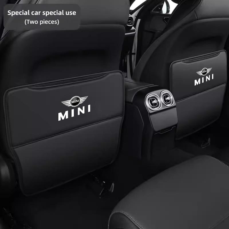 Leder Auto Anti-Trittmatten Auto Sitzrückenprotektor Abdeckung Für MINI JCW Cabrio Cooper Countryman Aceman Clubman Coupe F57 Radkappe ypbhr22