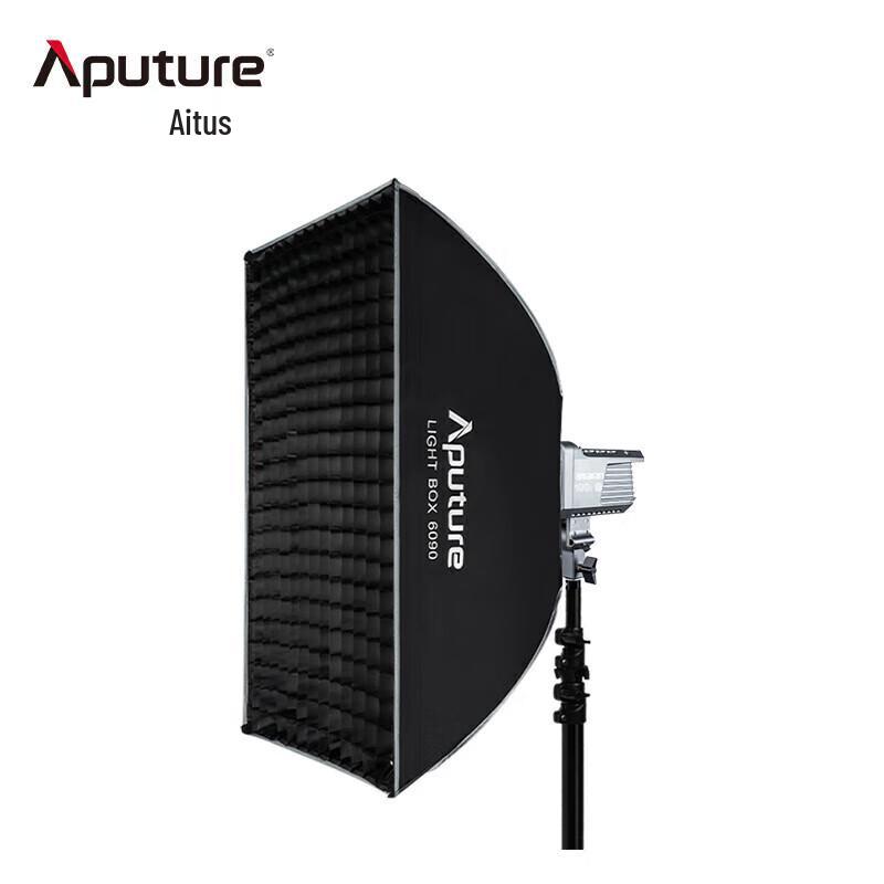 Aputure amaran 100d S LED Video Light Kit 6090 Square Softbox with Light Stand