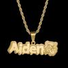 Atoztide Custom Name Necklace for Women Stainless Steel Jewelry Heart Butterfly Pendant Choker Chain Personalized Birthday Gift