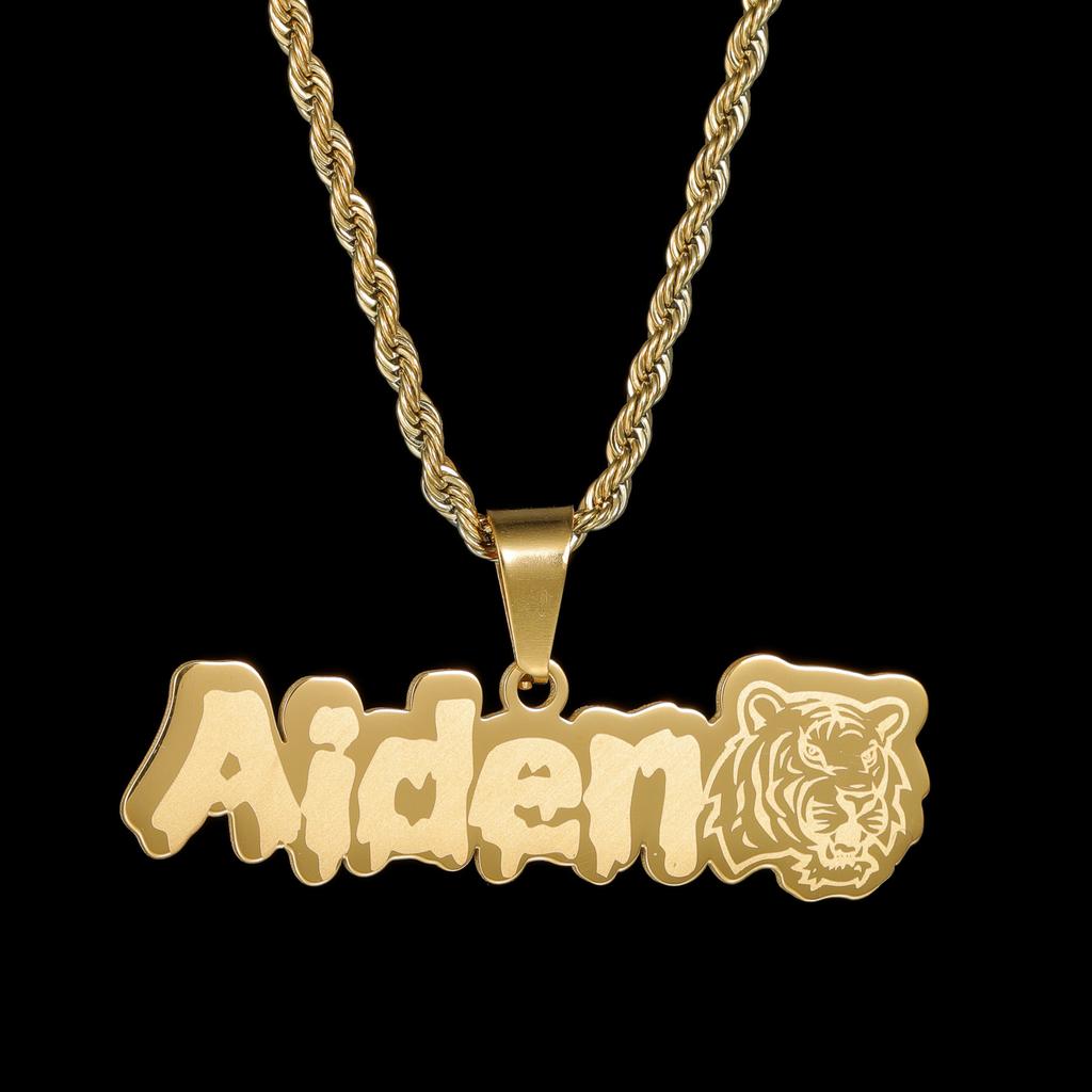 Atoztide Custom Name Necklace for Women Stainless Steel Jewelry Heart Butterfly Pendant Choker Chain Personalized Birthday Gift