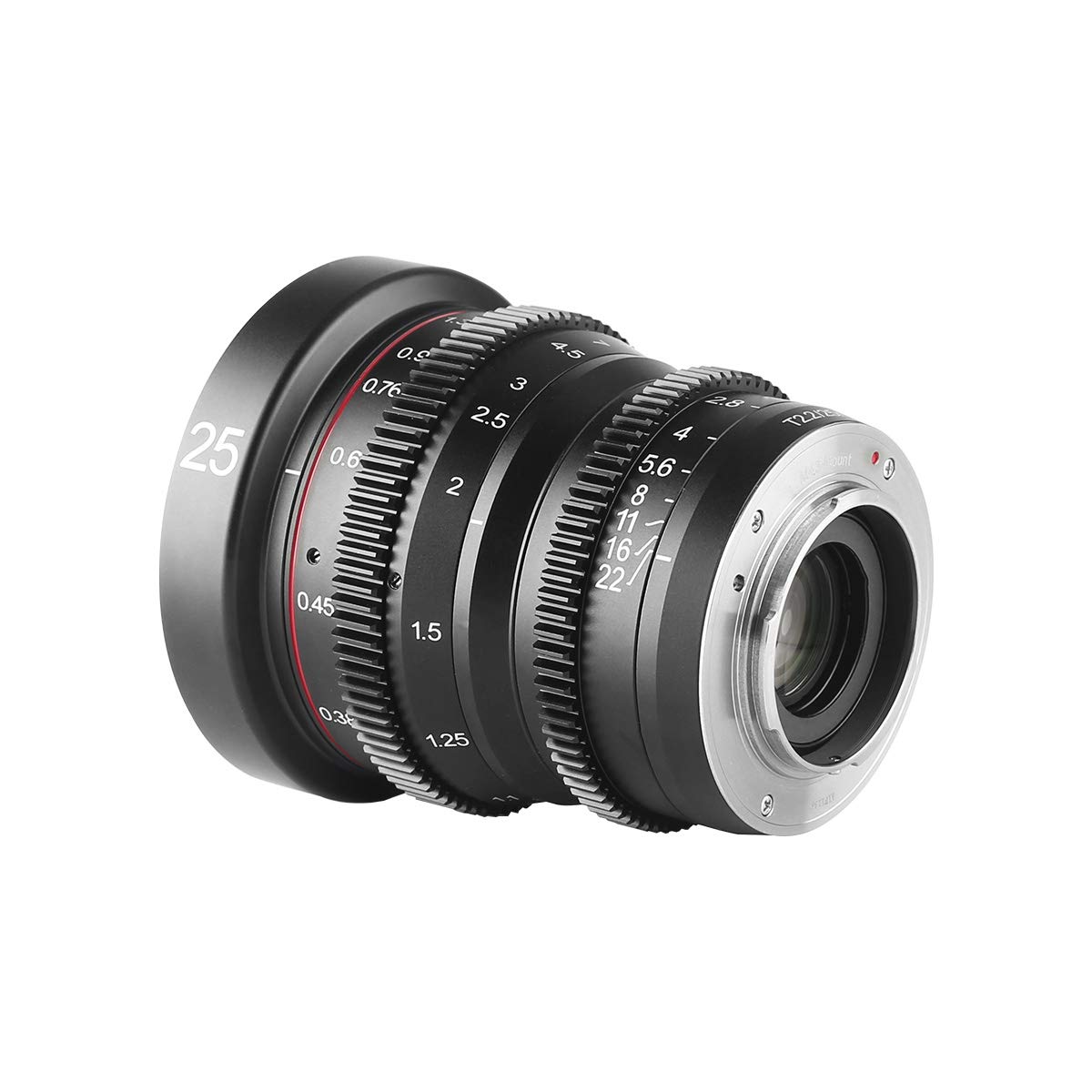 

Meike 25mm Large Aperture Manual Focus Prime Low Distortion Mini Cine Lens Compatible with Fujifilm Cameras X30 X70 T2.2 X-Mount X-H1 X-T3 X-T20 X-T10