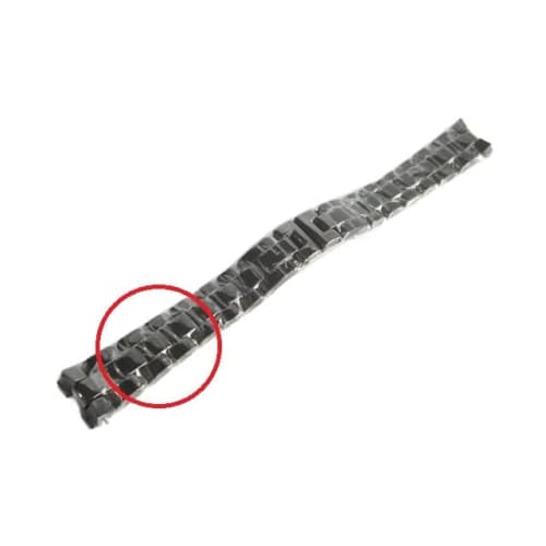 Import King Original Watch Parts, Compatible with J12, Ceramic 5-Link Replacement Bracelet Parts for Men and Women, Aftermarket (For 19mm Lug Width Br