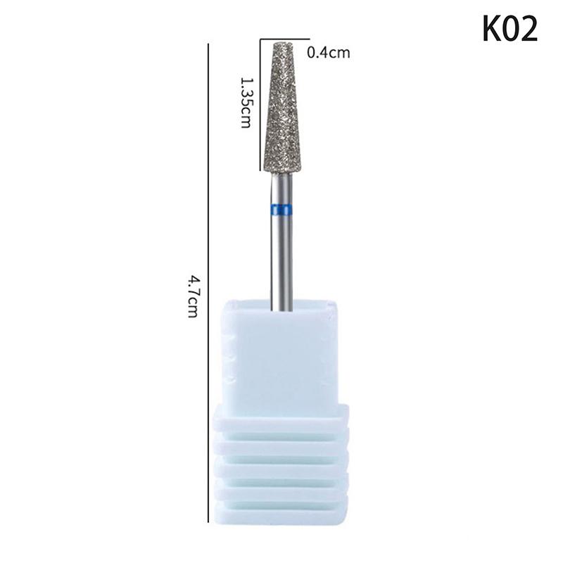 Diamond Nail Drill Bit Mill Cutter All For Manicure Machine Bit Tools Accessories Cuticle Clean For Removing Nail Gel