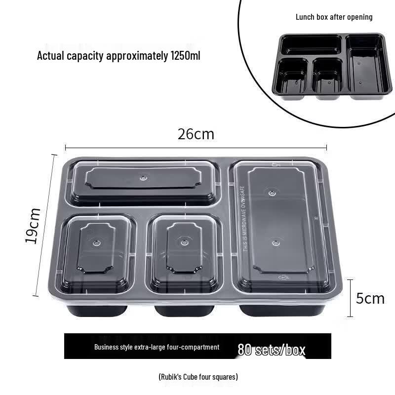 Disposable Compartmented Meal Box