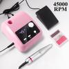 45000 RPM Professional Electric Nail Art Drill Electric File HD Display Metal Nail Art Pen Professional Nail Art Lathe Grinder