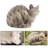 Sculpture Sleeping Cat Figurine Cartoon Animal Ornaments Creative Simulation Cat Statue  Home
