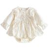 Babybodyer for Tulle Baby Baby Lang Blomstret Helligdom Første Månedlige År Gammel [VNGOLERRY] Jenter, Ettstykke Kjole, Kjole, Klær, Ermer, Blonder,