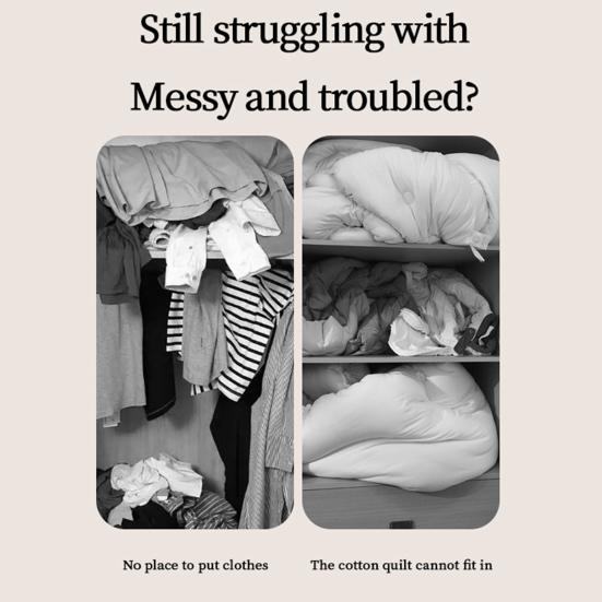 Foldable Clothing Storage Box Collapsible Storage Bin with Clear Window Reinforced Handles Zippered Comforter Storage Bag for Quilt Clothing Sweater