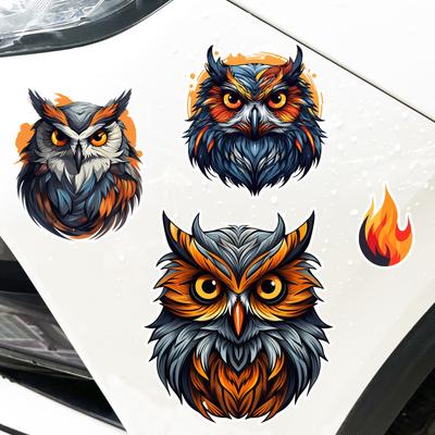 Wild Owl Car Stickers Auto Bumper Body Door Window Cover Scratches Racing Helmet Animal Decoration Waterproof Vinyl Decals