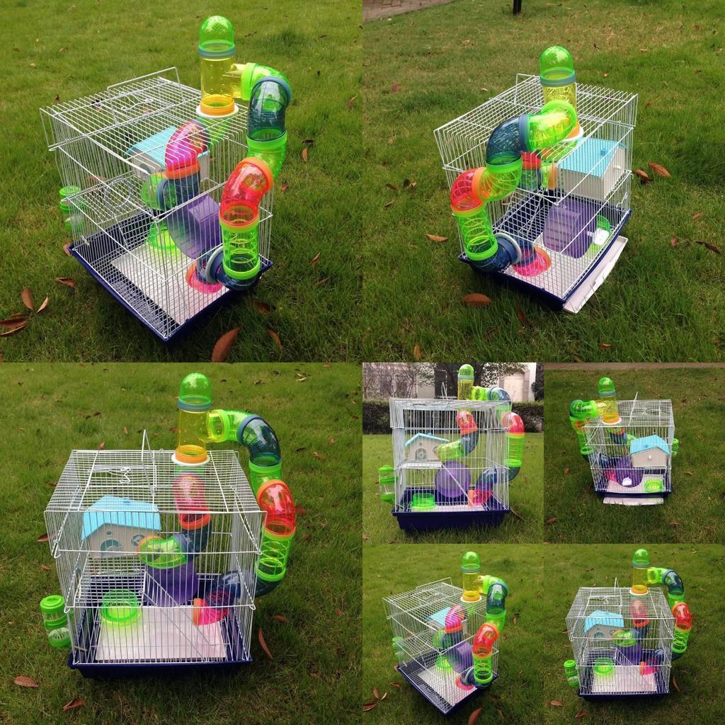 Bird Cage For Small Birds With Metal Construction And Luxurious Villa Design For Home Use