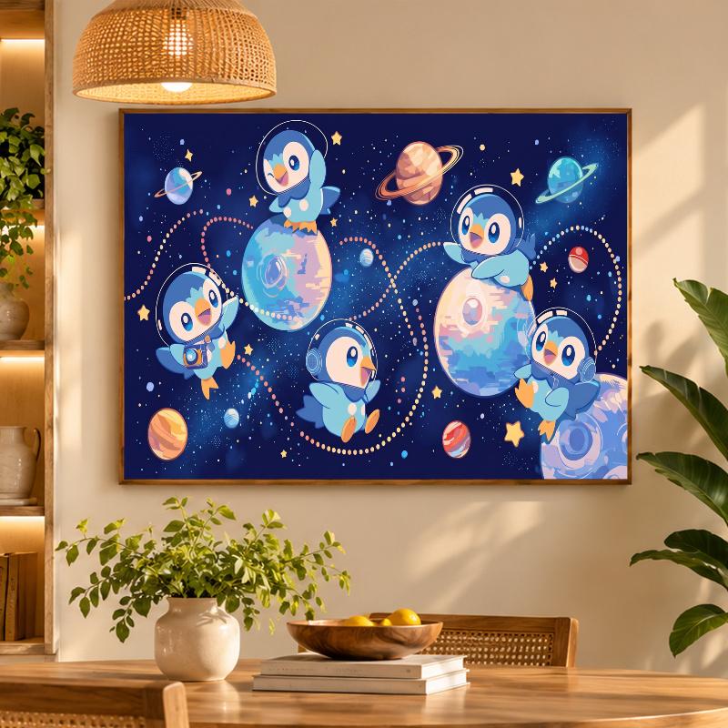 5D Diamond Painting Piplup DIY Full Drill Diamond Art Kit Home Decoration