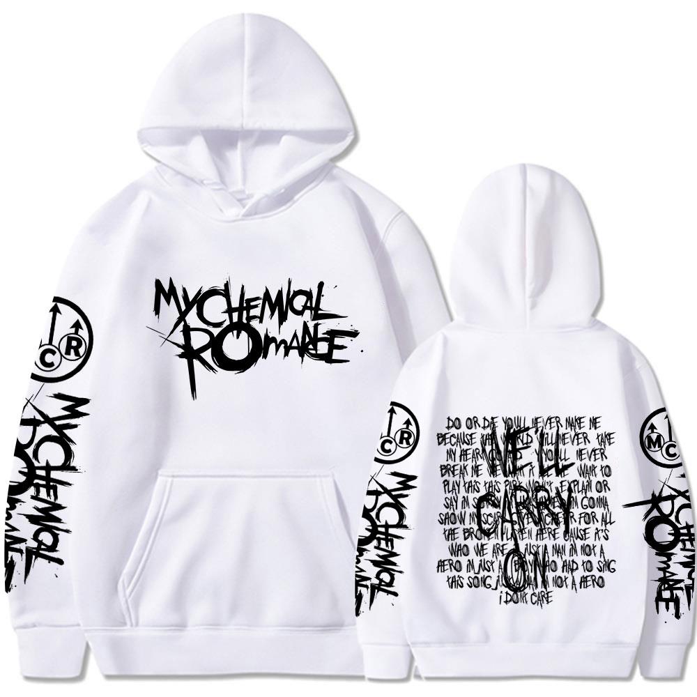 My Chemical Romance Double Sided Graphic Hoodies Streetwear Black Parade Punk Emo Rock Pullover Men's Women Hooded Sweatshirts