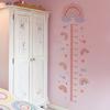 Cartoon Rainbow Height Scale Wall Sticker for Kids Room Decoration Home Bedroom Mural Decor Self-adhesive Decals